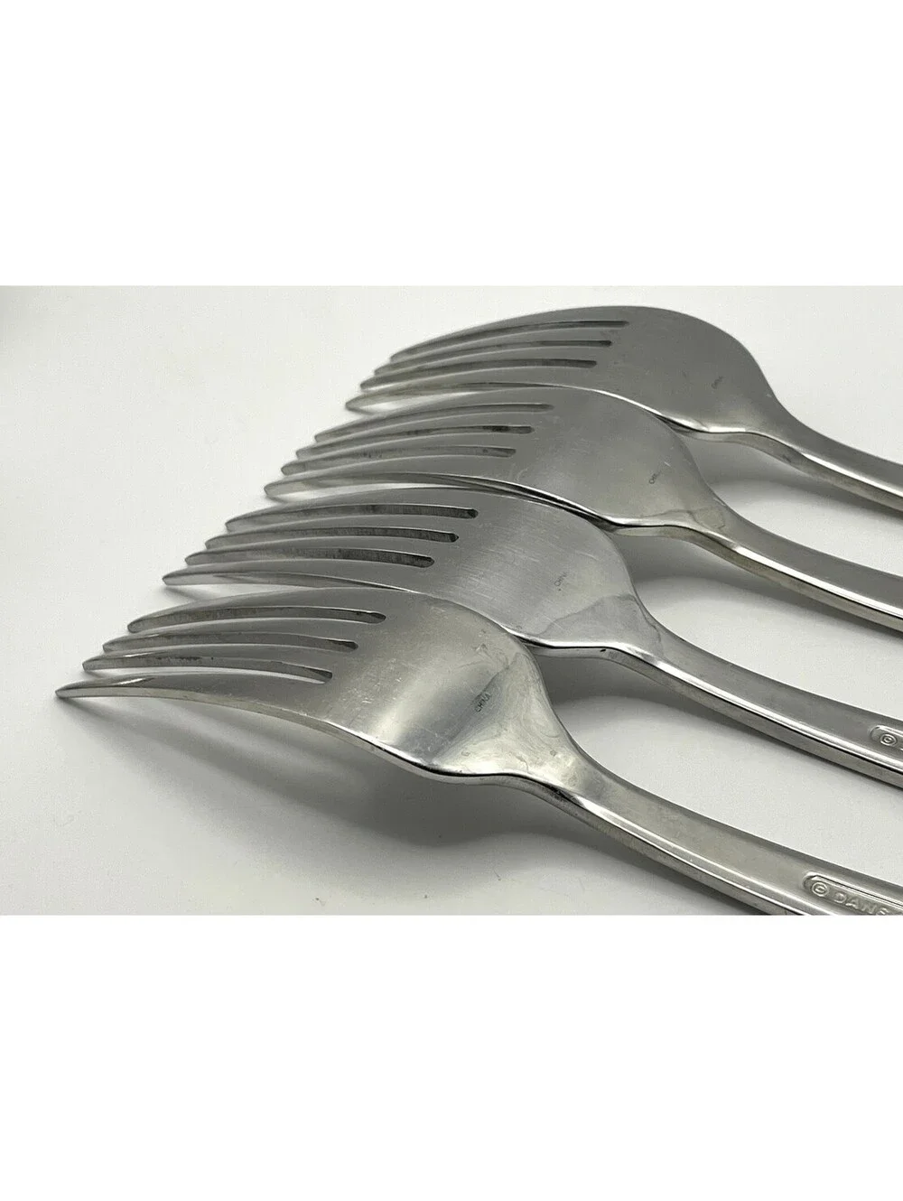(4) Dansk MERIDIAN Stainless 18/10 China Dinner Fork Lot ~ 8 3/8”